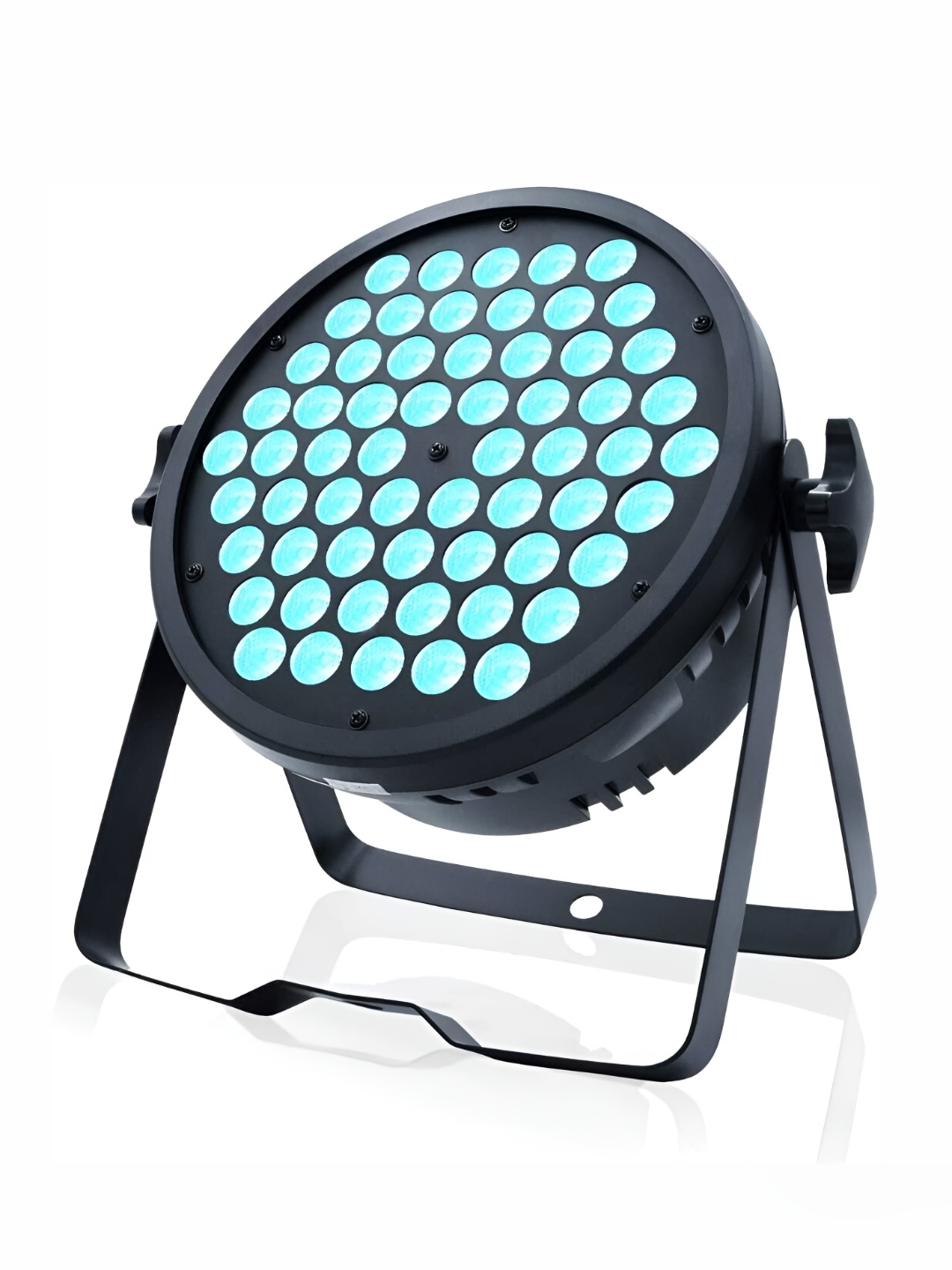 

SPARK WORLD Black Flat Stage LED Lights Single Disco Ball, Multi