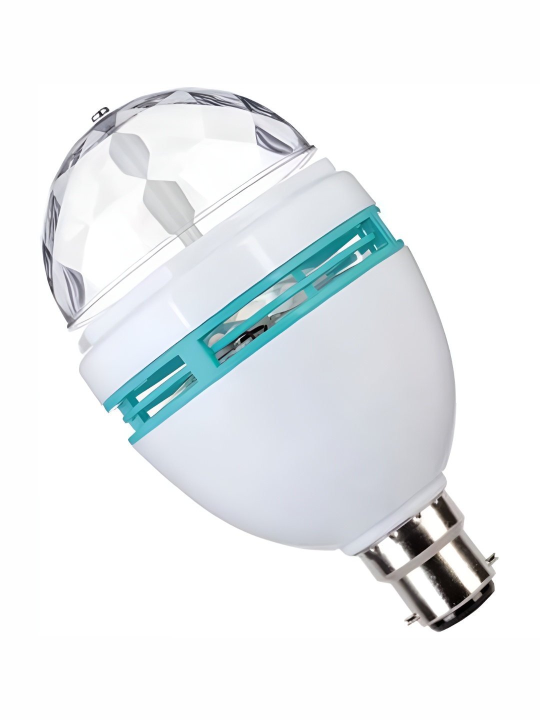 

SPARK WORLD White & Green Textured Semi-sphere Contemporary Disco Ball Bulb