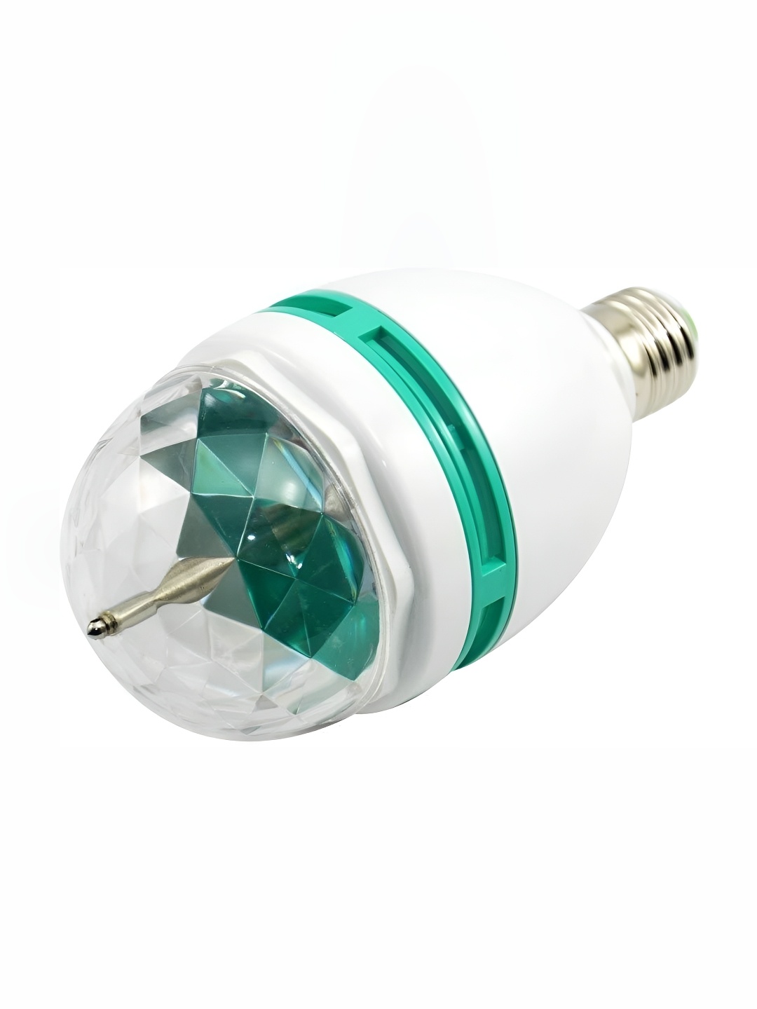 

SPARK WORLD White & Transparent Textured Contemporary Semi Sphere Disco Ball Bulb