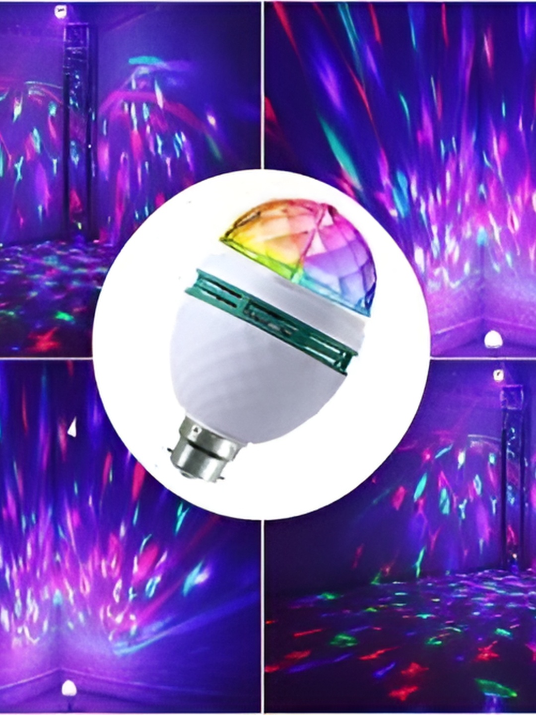 

SPARK WORLD White & Purple Star Shaped Bulb Light Bulbs