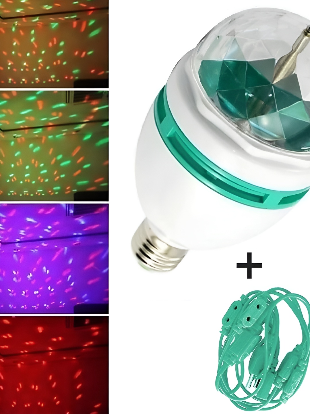 

SPARK WORLD White Disco Ball Light Bulb