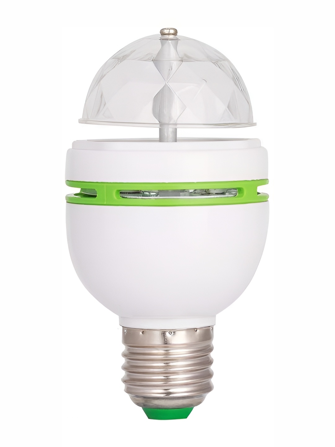 

SPARK WORLD White & Green Textured Semi-sphere Contemporary Disco Ball Bulb