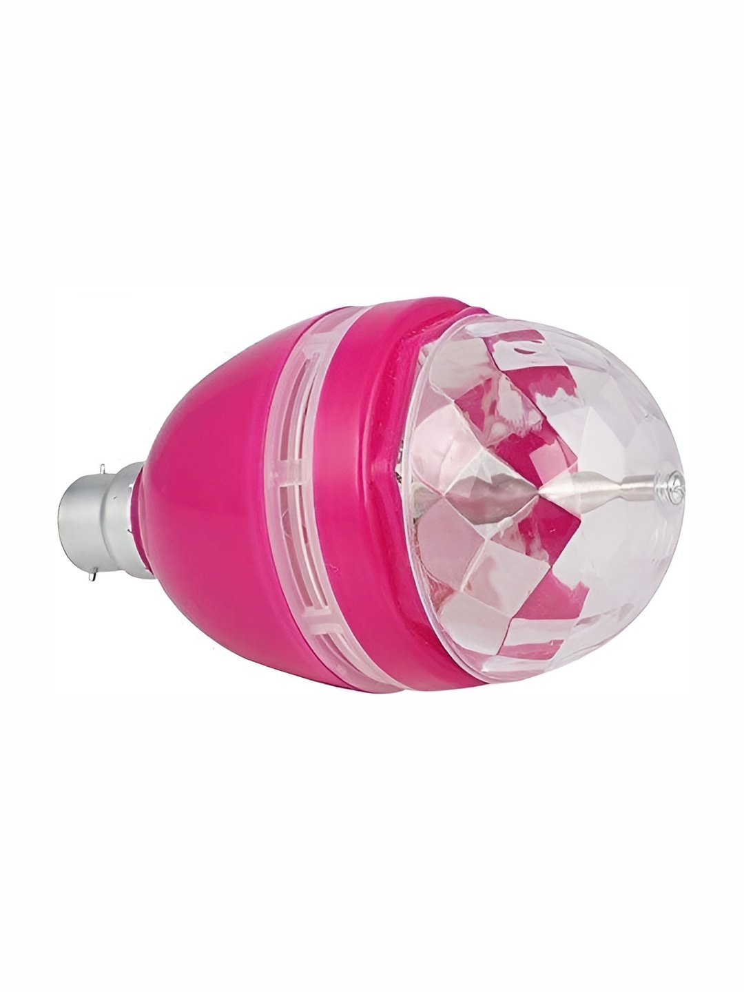 

SPARK WORLD Pink Textured Semi-sphere Contemporary Disco Ball Bulb