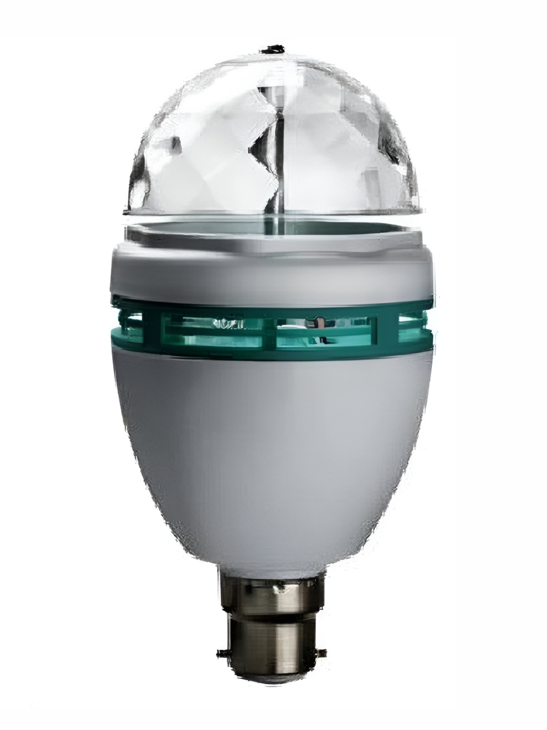

SPARK WORLD White & Green Textured Disco Ball Bulb