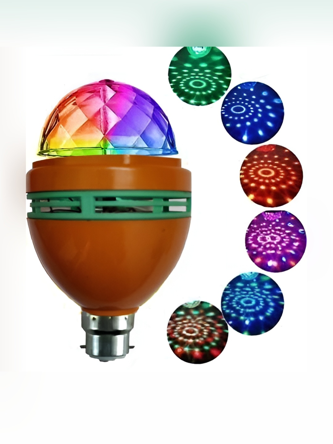 

SPARK WORLD Rotating Disco LED Bulb, Brown