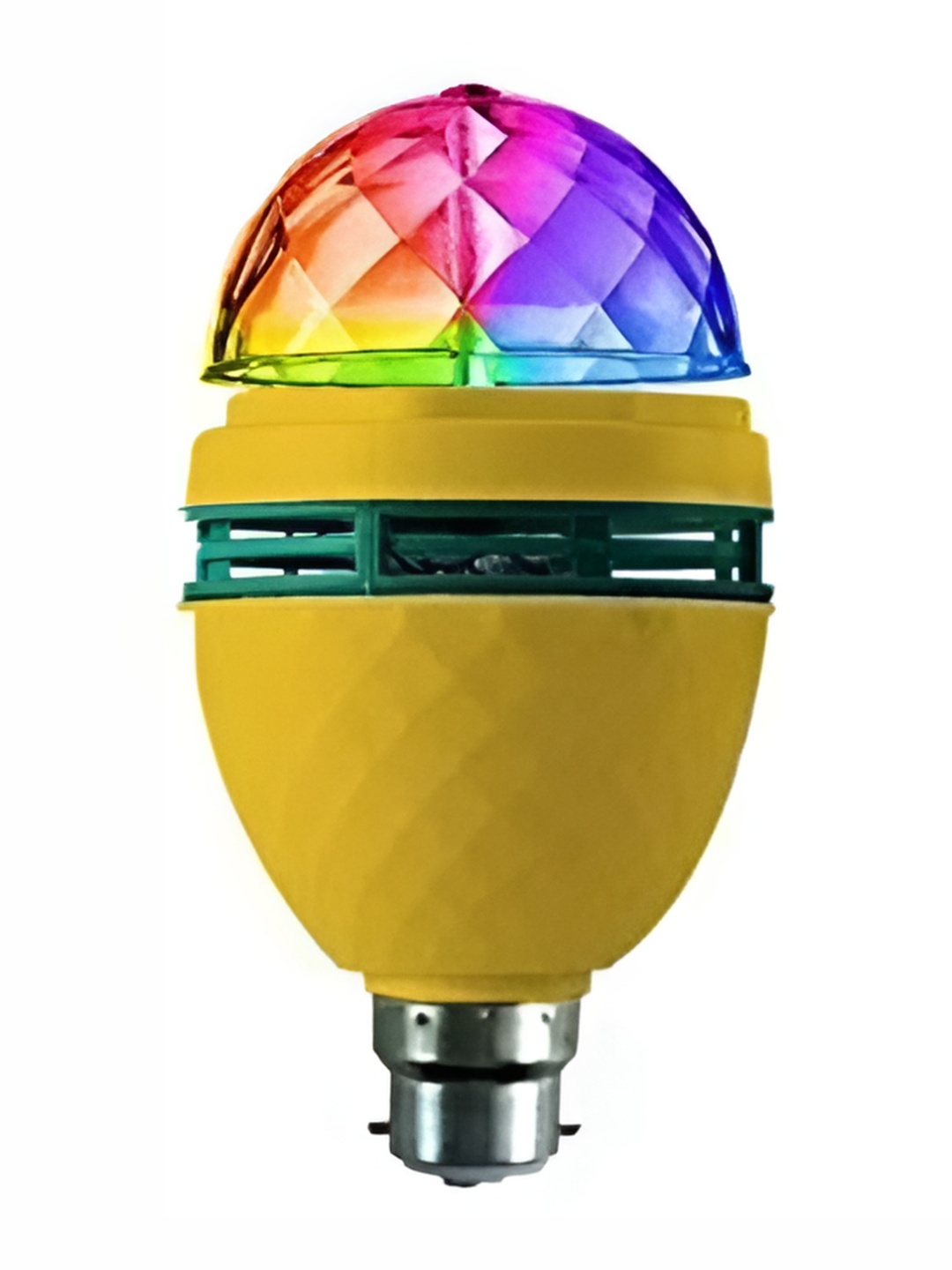 

SPARK WORLD Yellow & Green Textured Semi-sphere Disco Ball Bulb