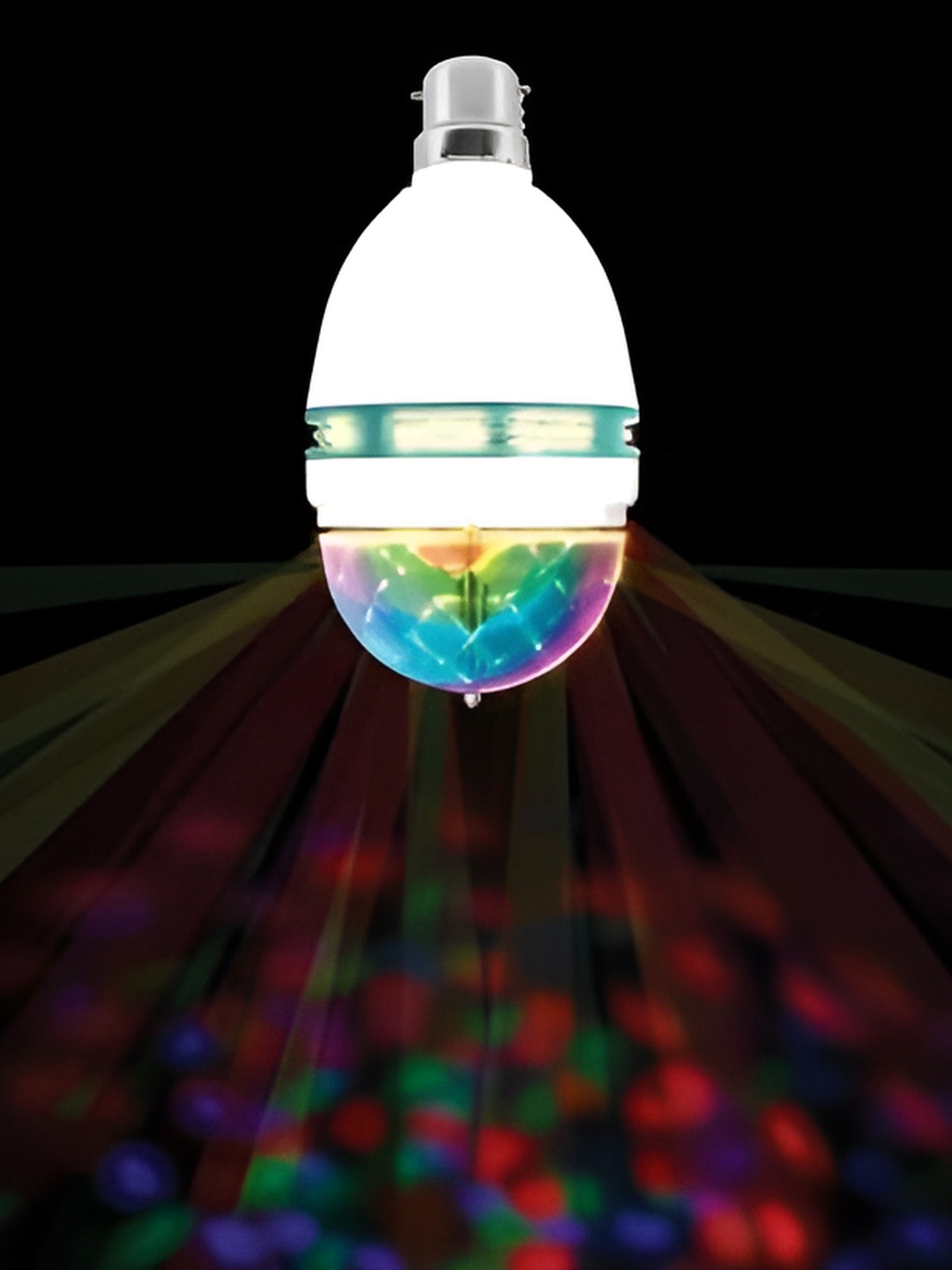 

SPARK WORLD White & Red Textured Semi-sphere Contemporary Disco Ball Bulb