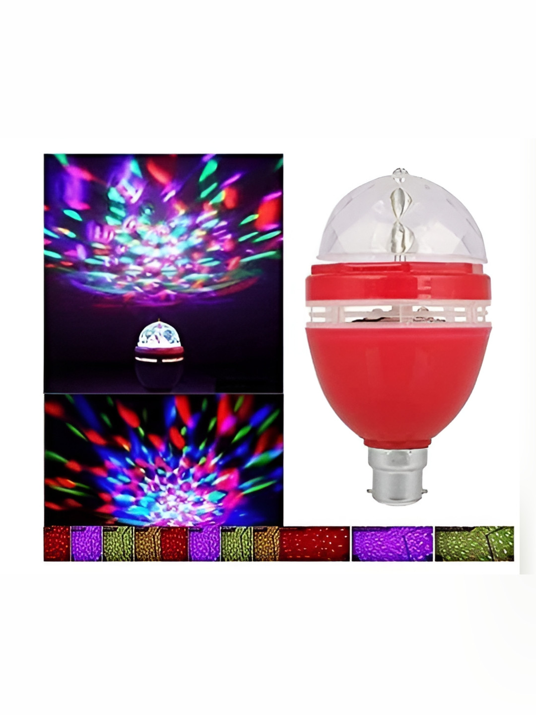 

SPARK WORLD Red Textured Disco Ball Bulb