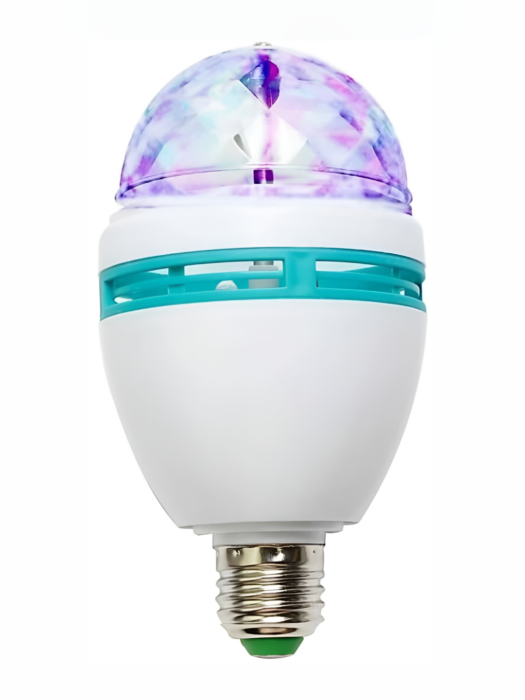 

SPARK WORLD White & Green Textured Semi-sphere Contemporary Disco Ball Bulb