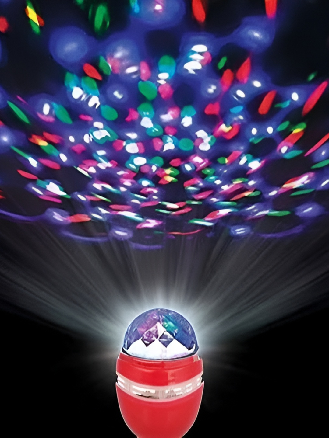 

SPARK WORLD Red Textured Spherical Disco Ball Bulb