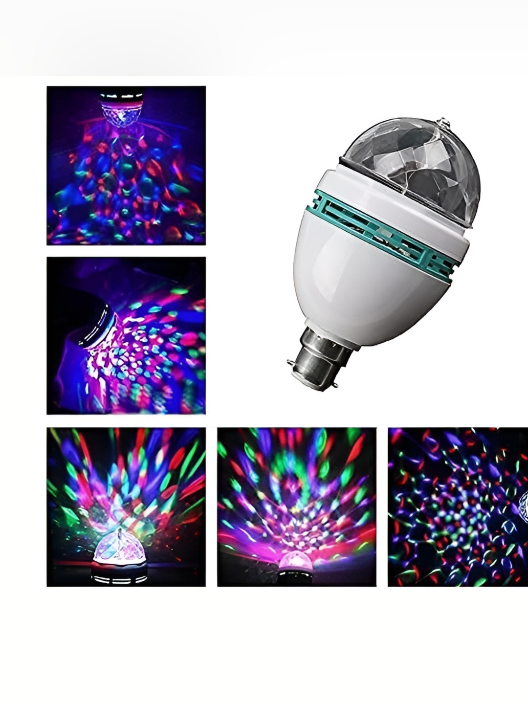 

SPARK WORLD White & Green Disco Bulb String Light
