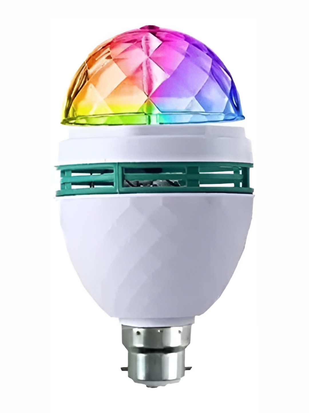 

SPARK WORLD White & Transparent Textured Semi Sphere Contemporary Disco Ball Bulb