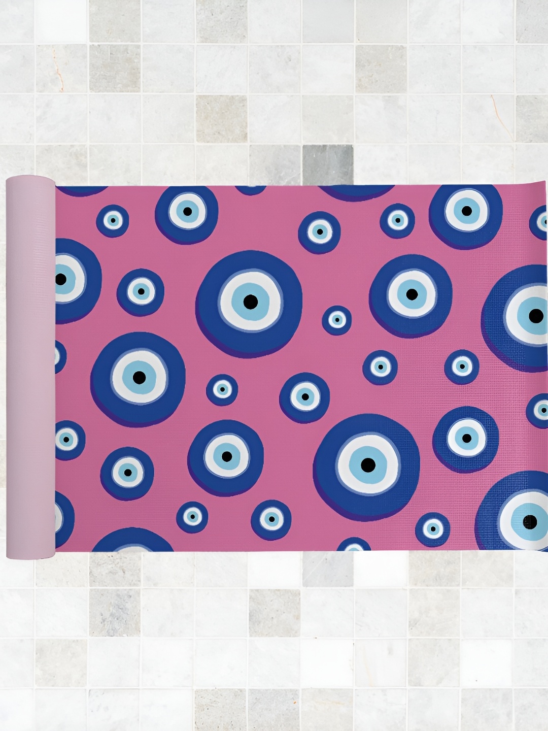 

MASU LIVING Kids Printed Anti-Skid Yoga Mat, Pink