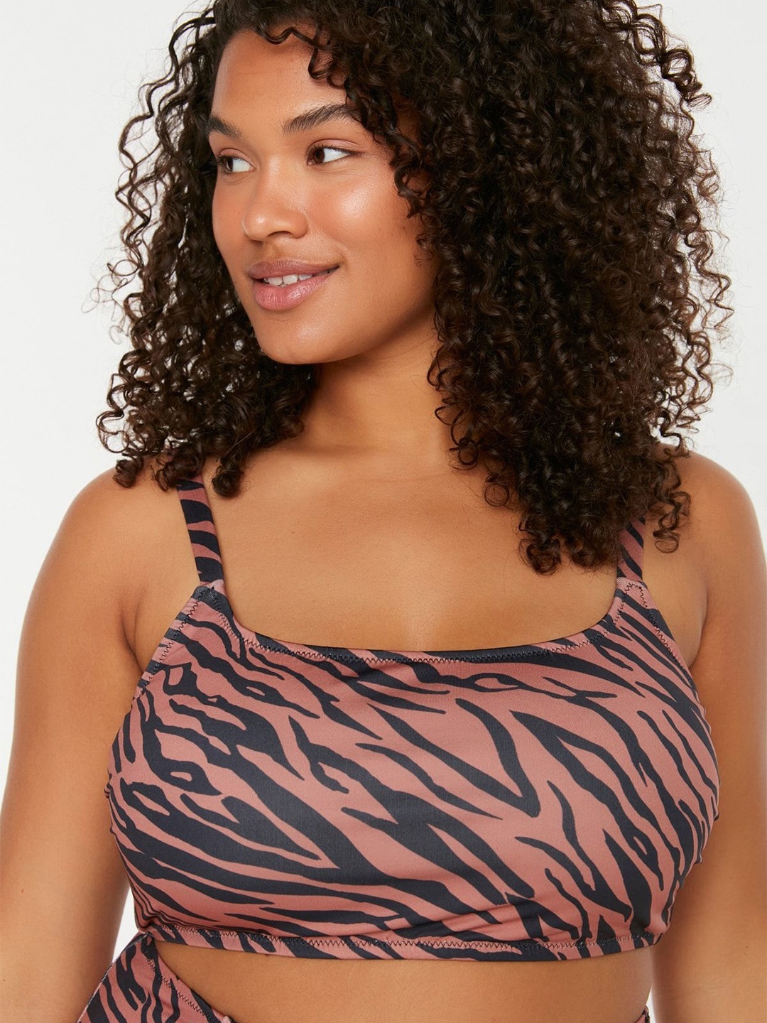 

Trendyol Animal Full Coverage Underwired Lightly Padded Bra All Day Comfort, Pink