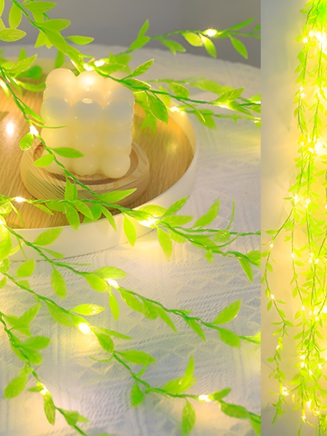

SPARK WORLD Yellow leaf Shaped Bulb String Lights