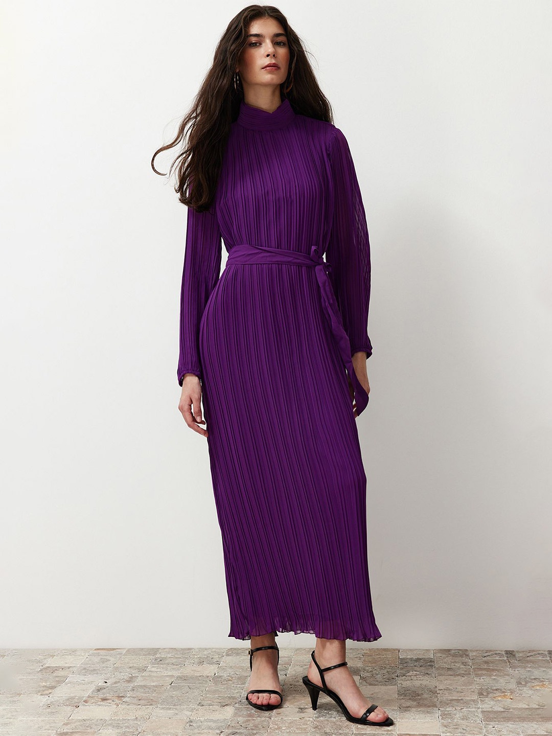 

Trendyol Women Striped Maxi Dress, Na