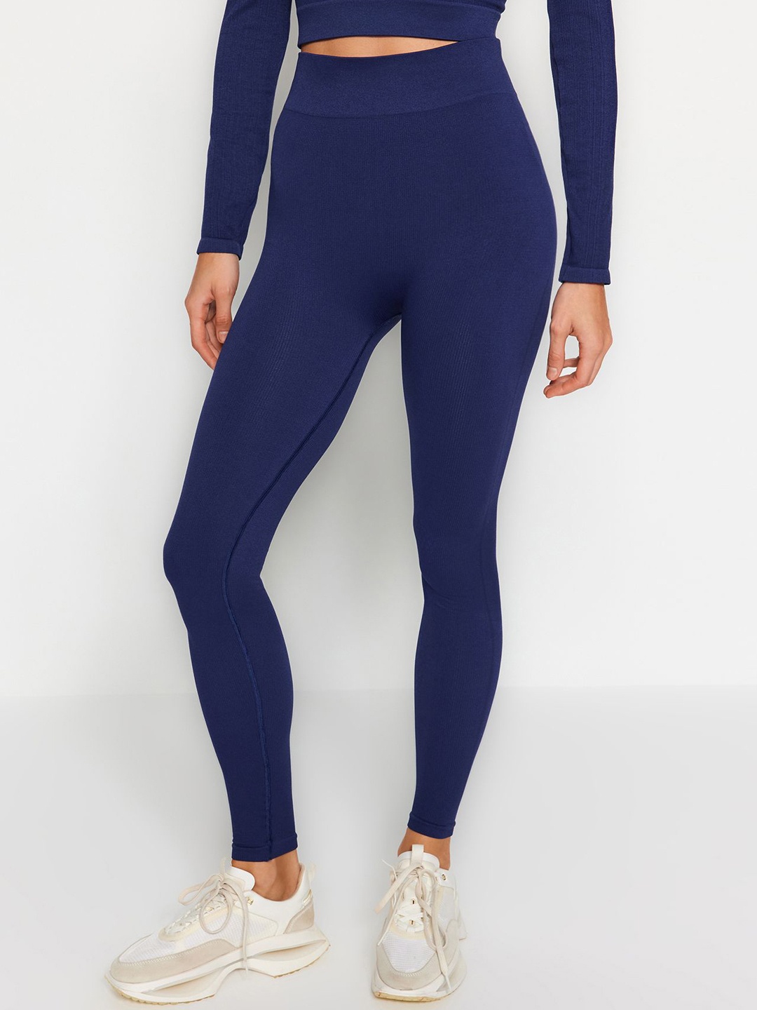 

Trendyol Knitted Ankle-Length Leggings, Blue