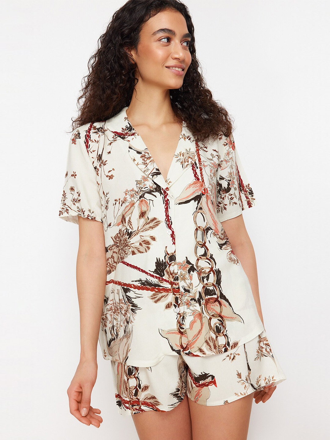

Trendyol Striped Nightdress, Na