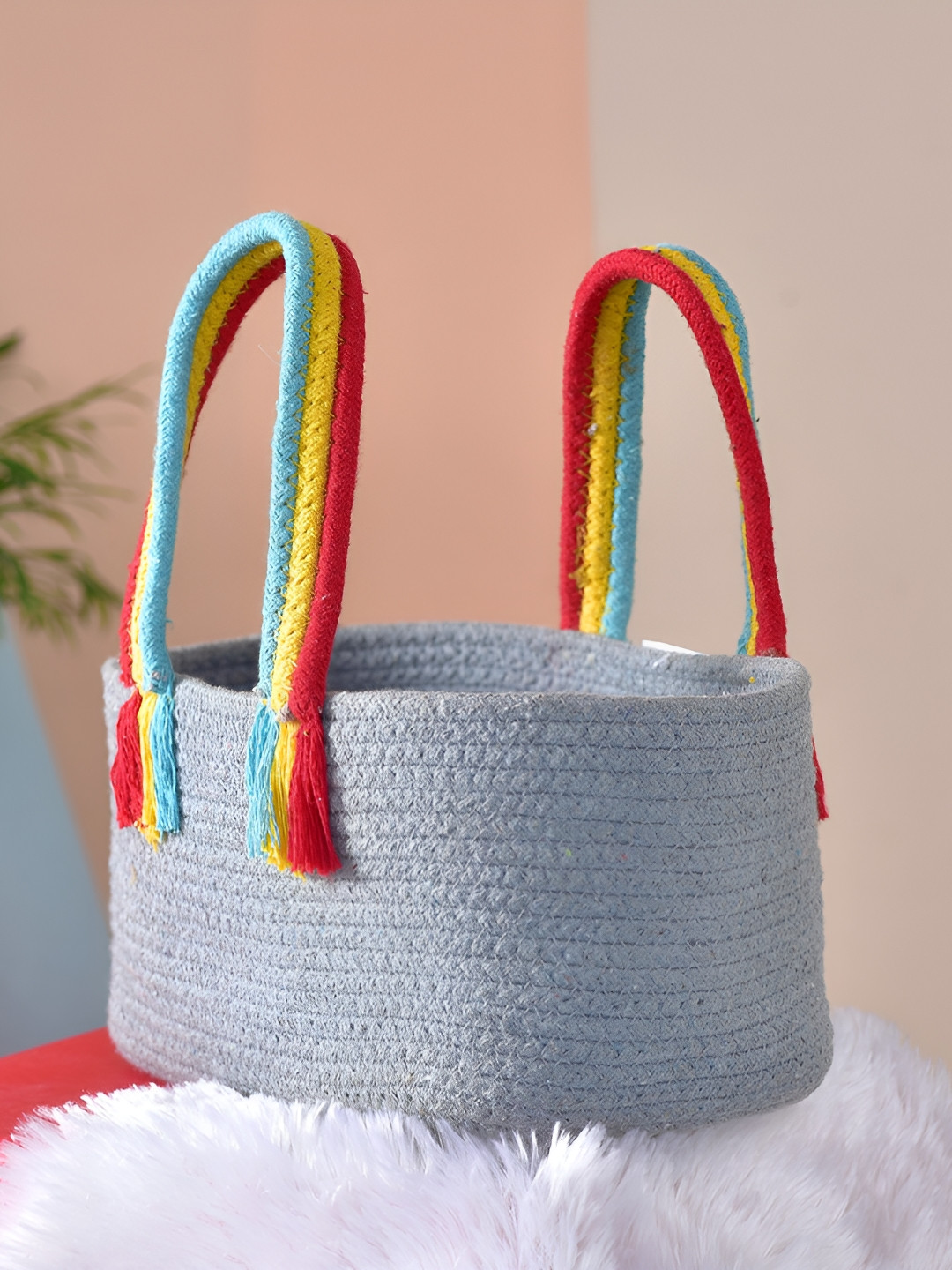 

MASU LIVING Grey Regular Tote Basket Organisers