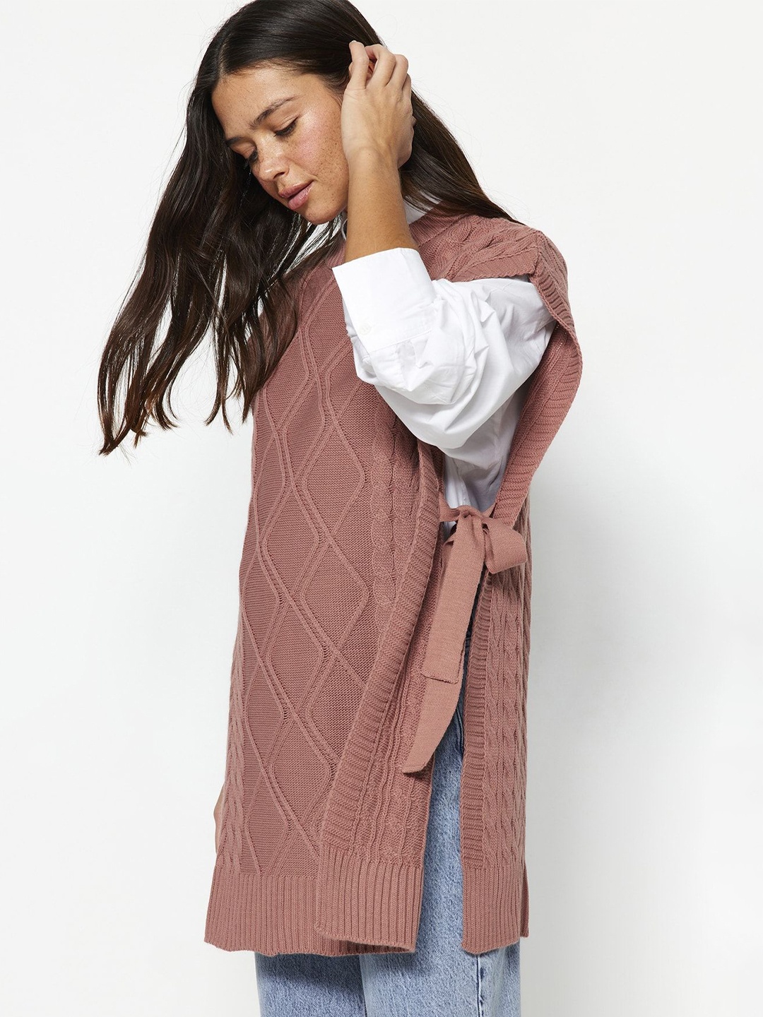 

Trendyol Cable Knit Pullover Sweater, Maroon