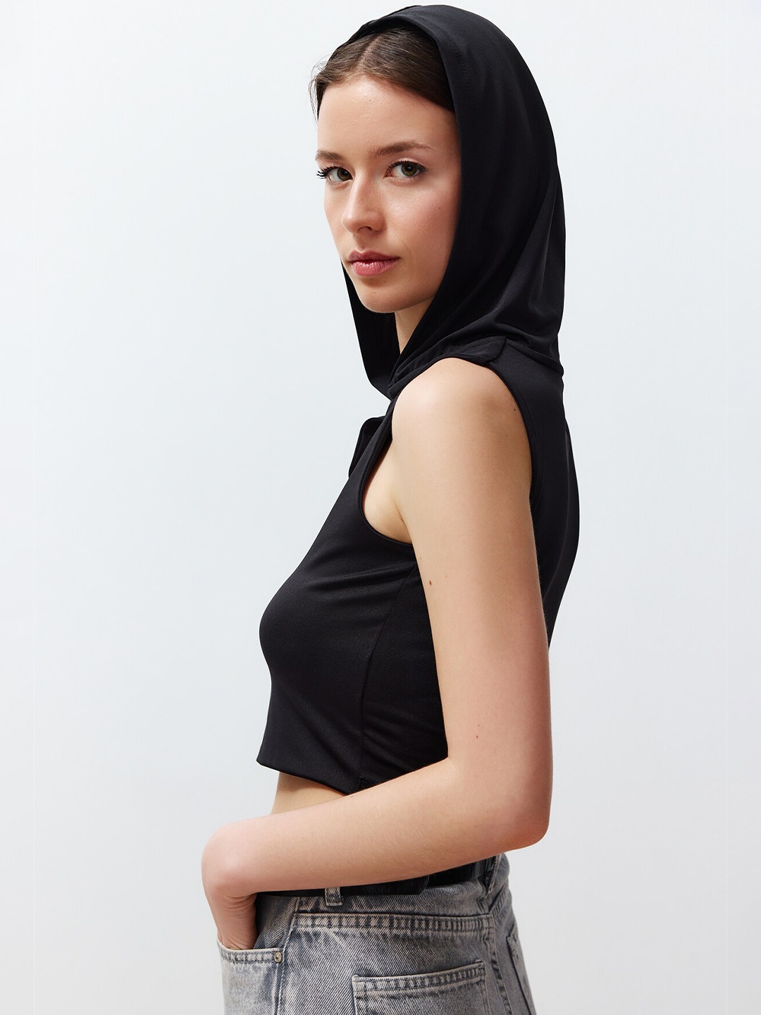 

Trendyol Women Crop Top, Black
