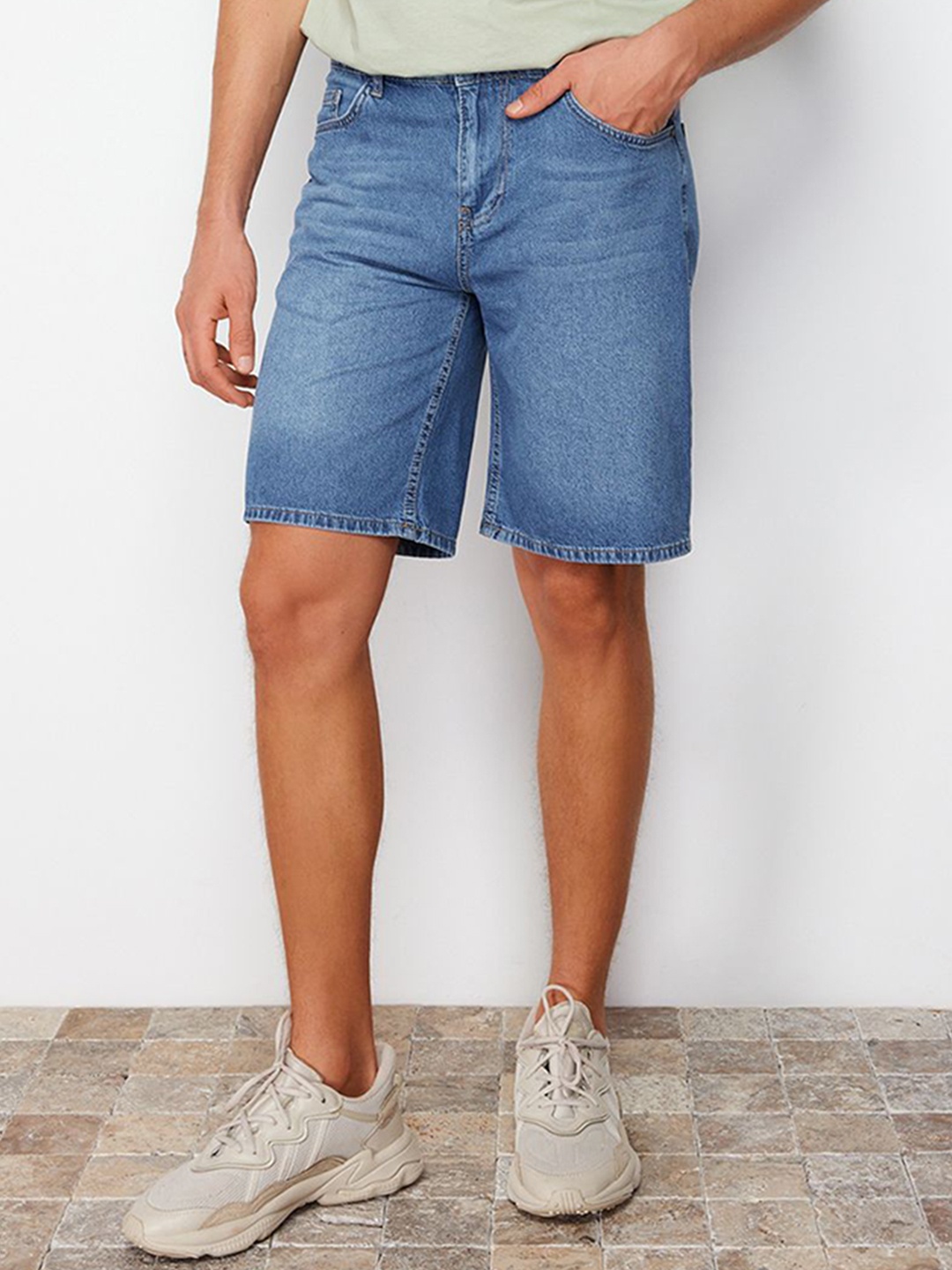 

Trendyol Men Denim Shorts, Blue
