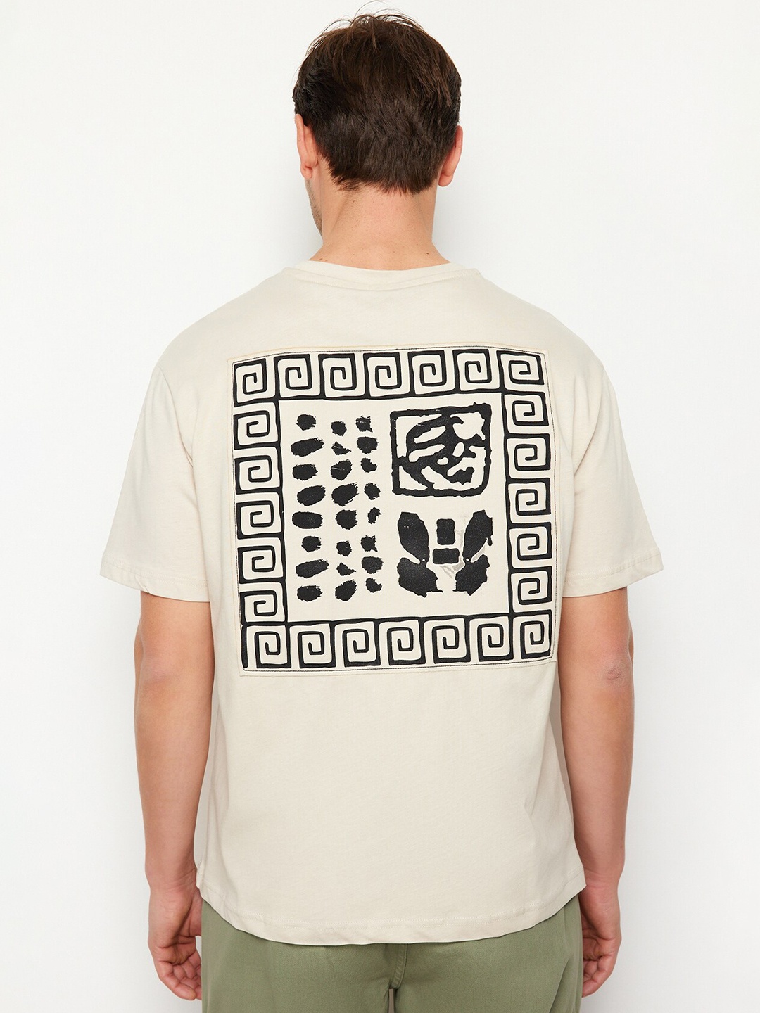 

Trendyol Men Typography T-shirt, White