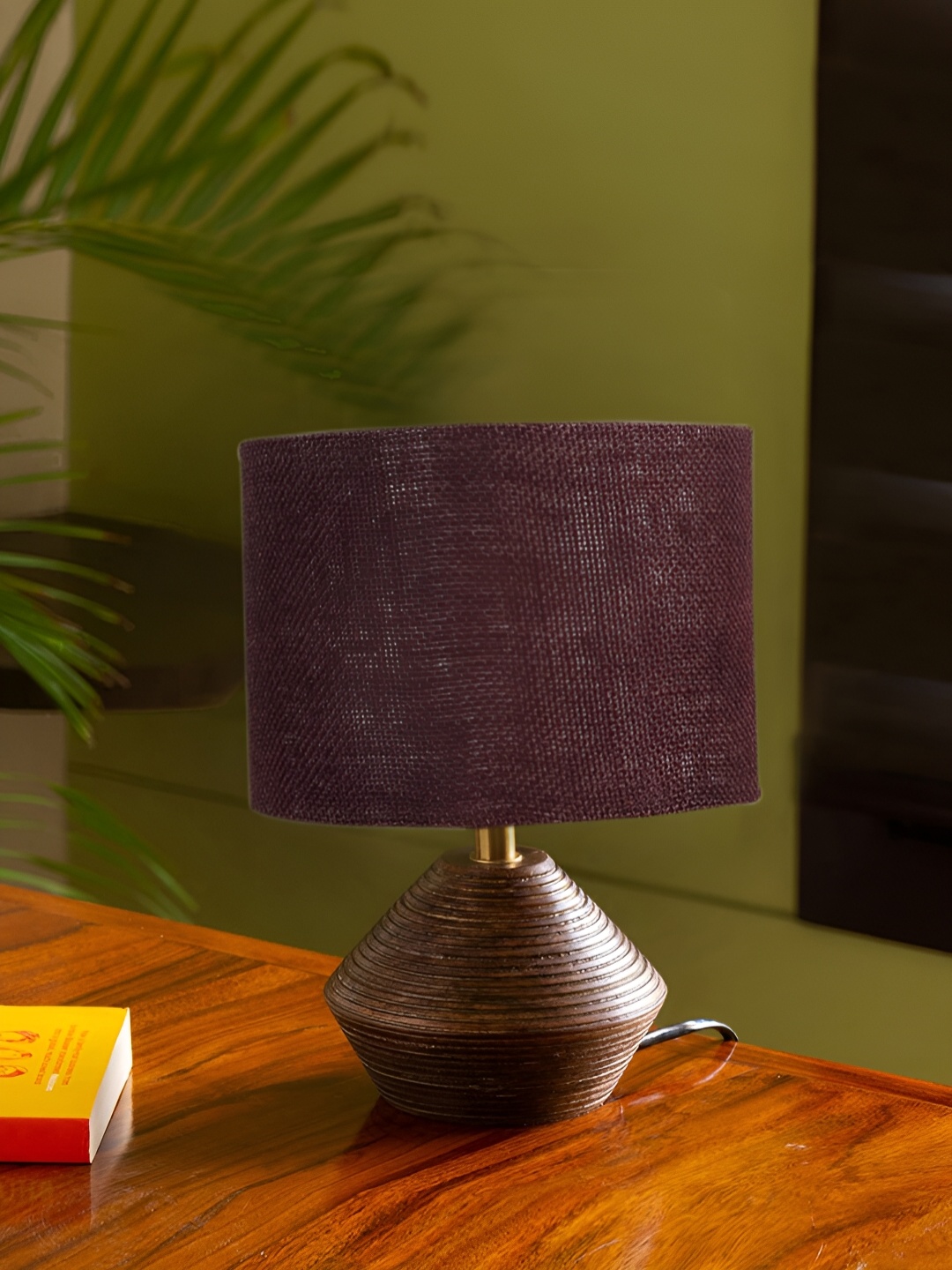 

Devansh Brown Textured Wooden Contemporary Rectangle Shaped Table Lamp
