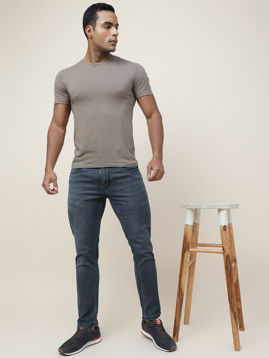 

Mast & Harbour Men Slim Fit Stretchable Jeans, Sea green