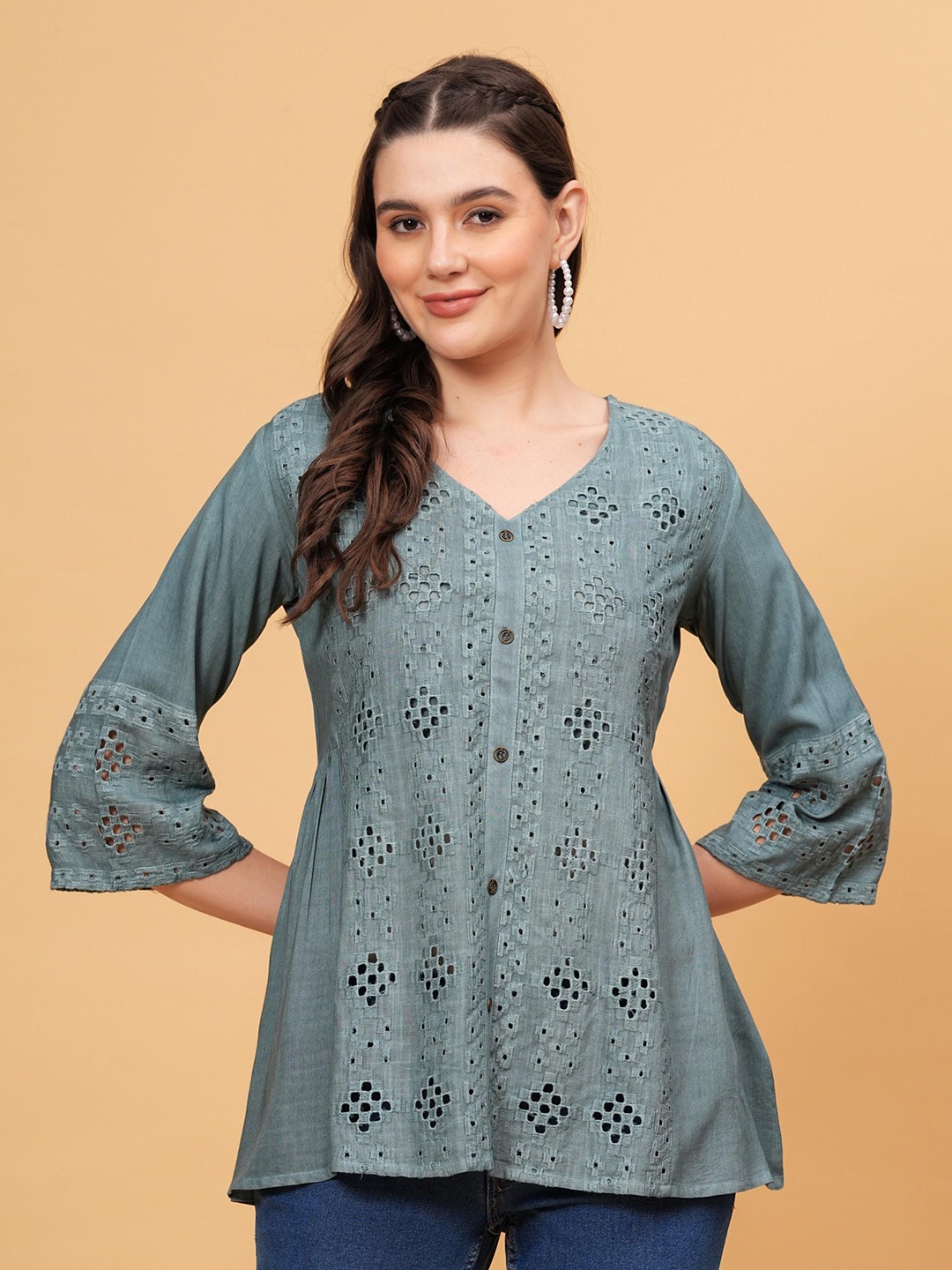 

kipek Ethnic Top, Grey