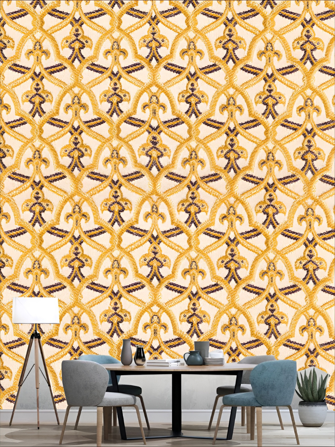 

Aura Brown & Black 3D Printed Self Adhesive Wall Sticker