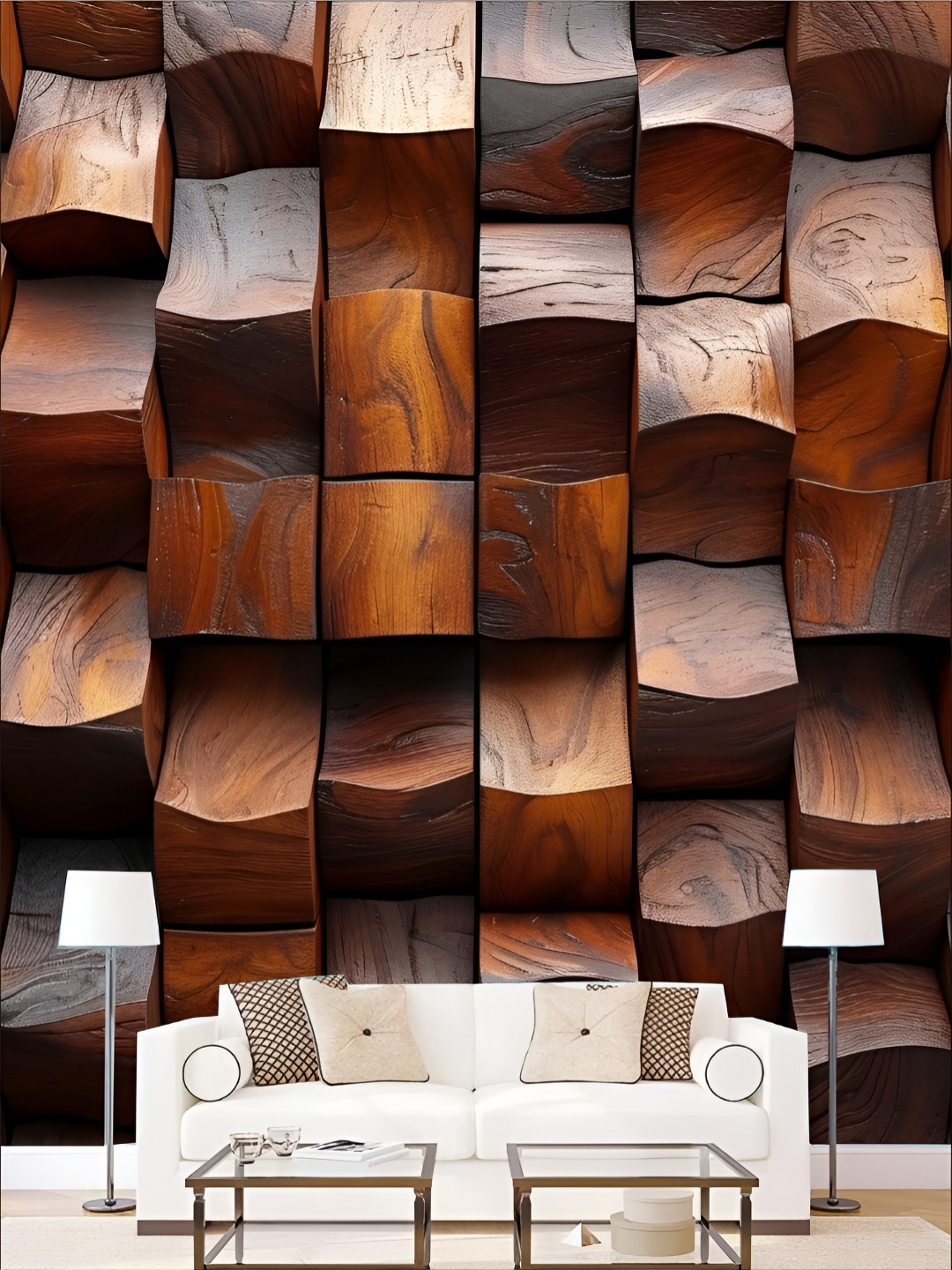 

Aura Brown Abstract Printed Self Adhesive Wall Sticker