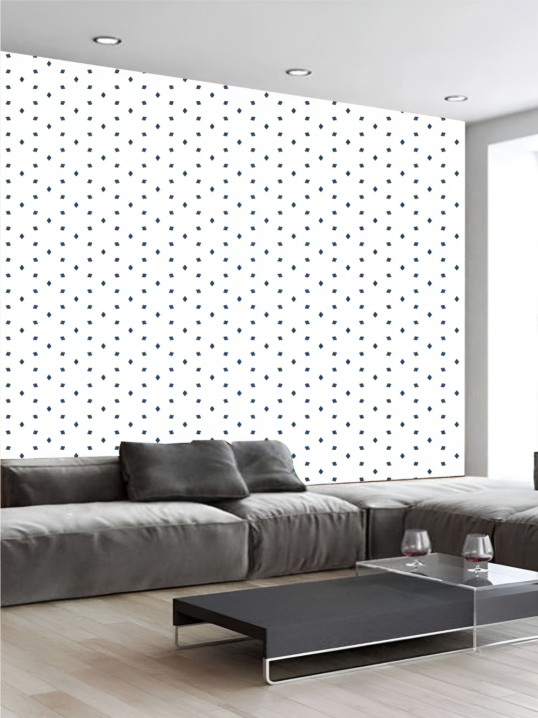 

Aura White & Blue Self Adhesive 3D Printed Wall Sticker