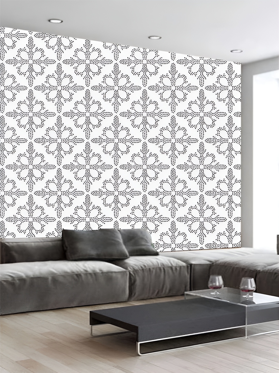 

Aura White Printed Self-Adhesive Wall Sticker