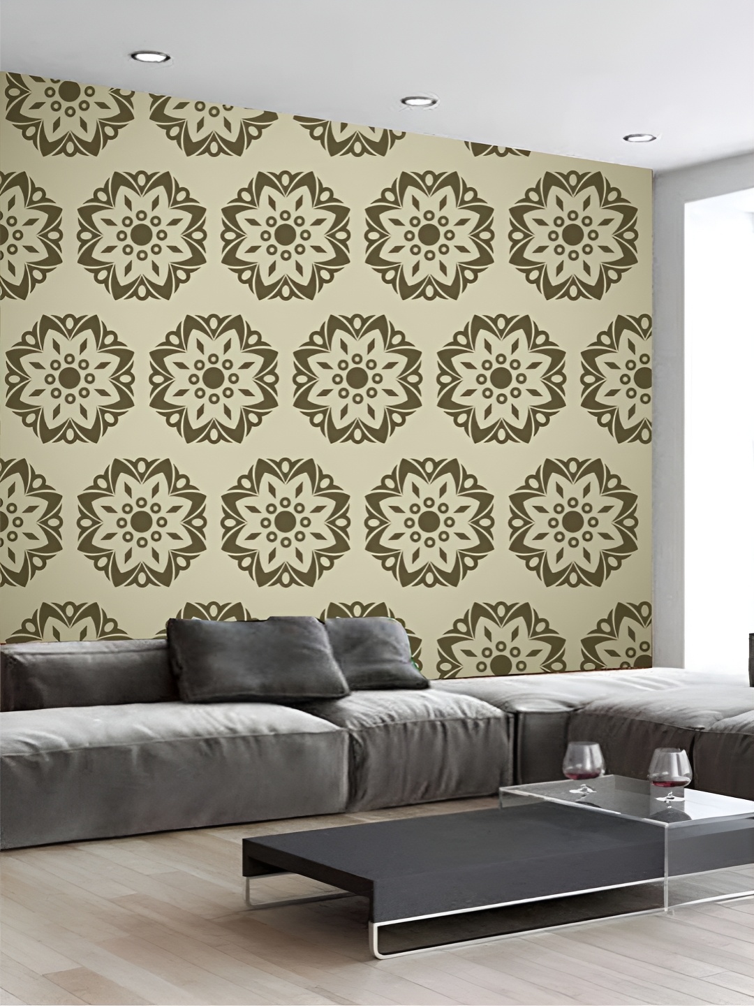 

Aura Unisex Green 3D Abstract Printed Wall Panels Stickers