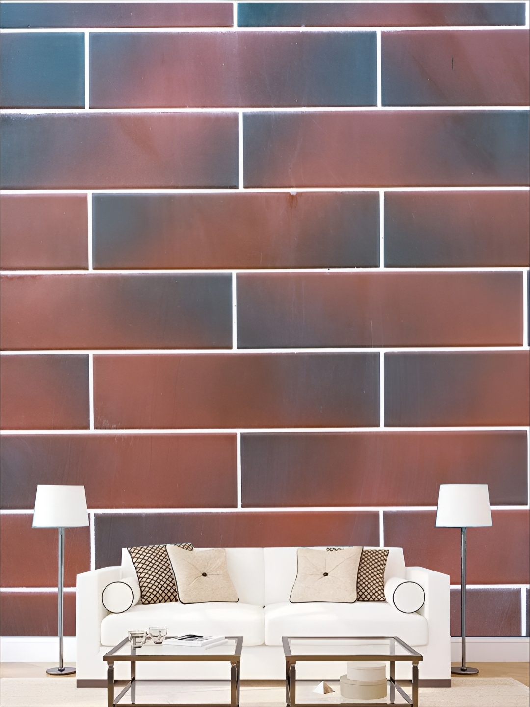 

Aura Brown Abstract Printed Self-Adhesive Wall Sticker