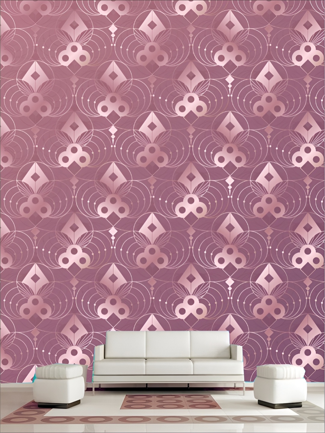 

Aura Pink Self Adhesive 3D Printed Wall Sticker