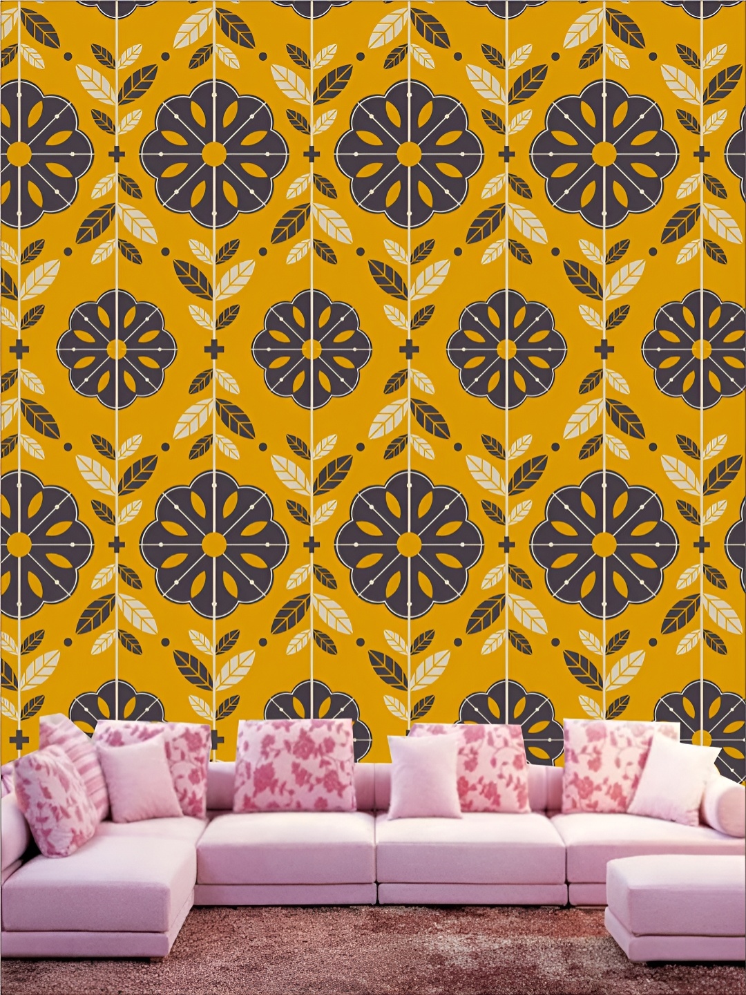 

Aura Yellow & Blue Self Adhesive 3D Printed Wall Sticker