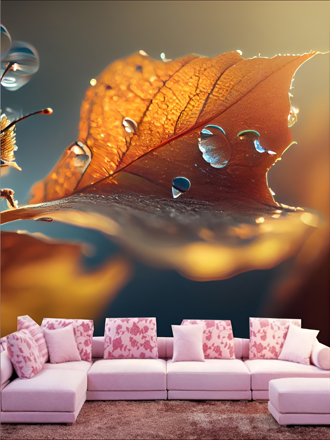 

Aura Brown & Black Self Adhesive 3D Nature Printed Wall Sticker