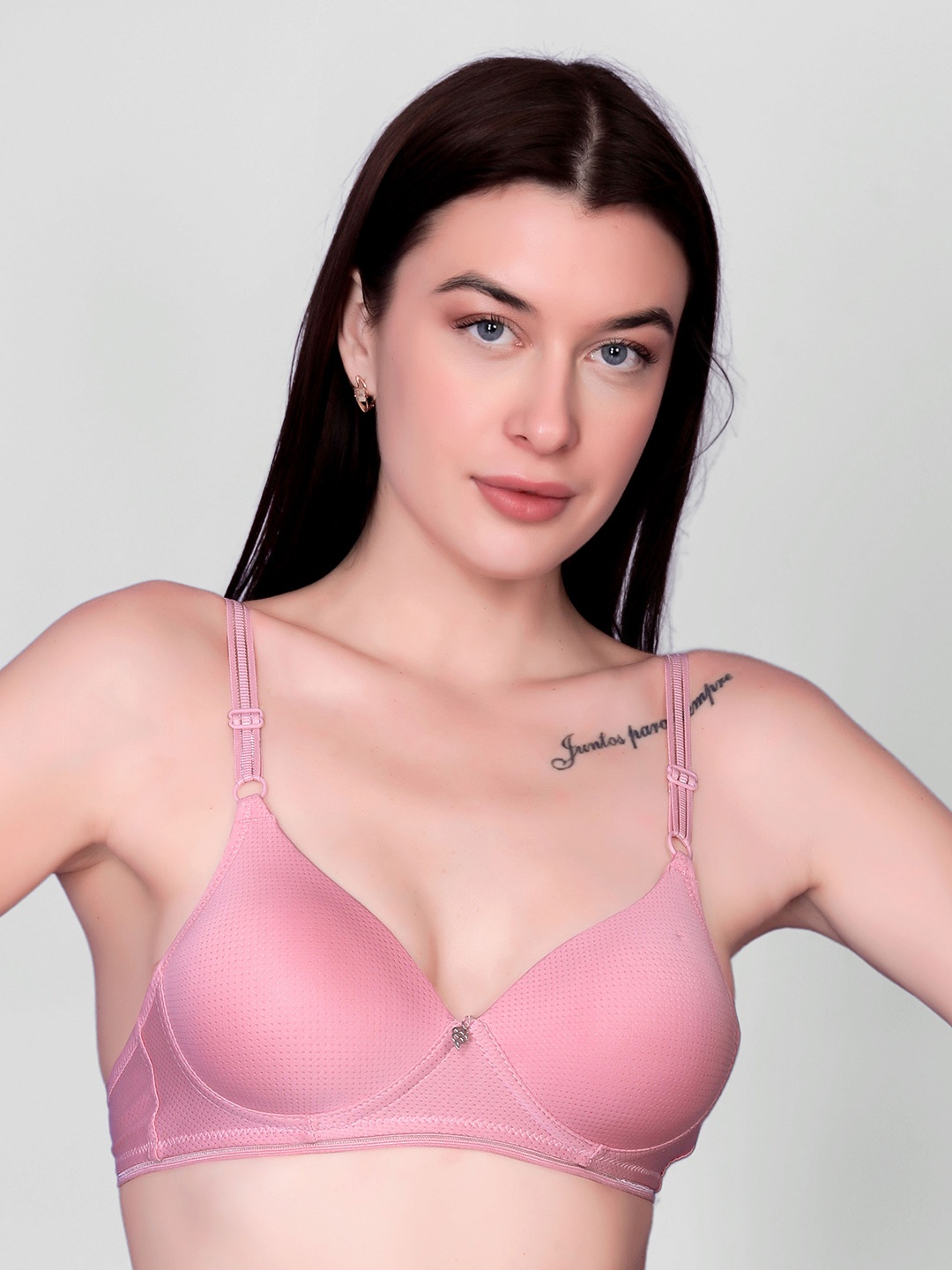 

Spiaty Full Coverage Lightly Padded T-shirt Bra- All Day Comfort, Pink