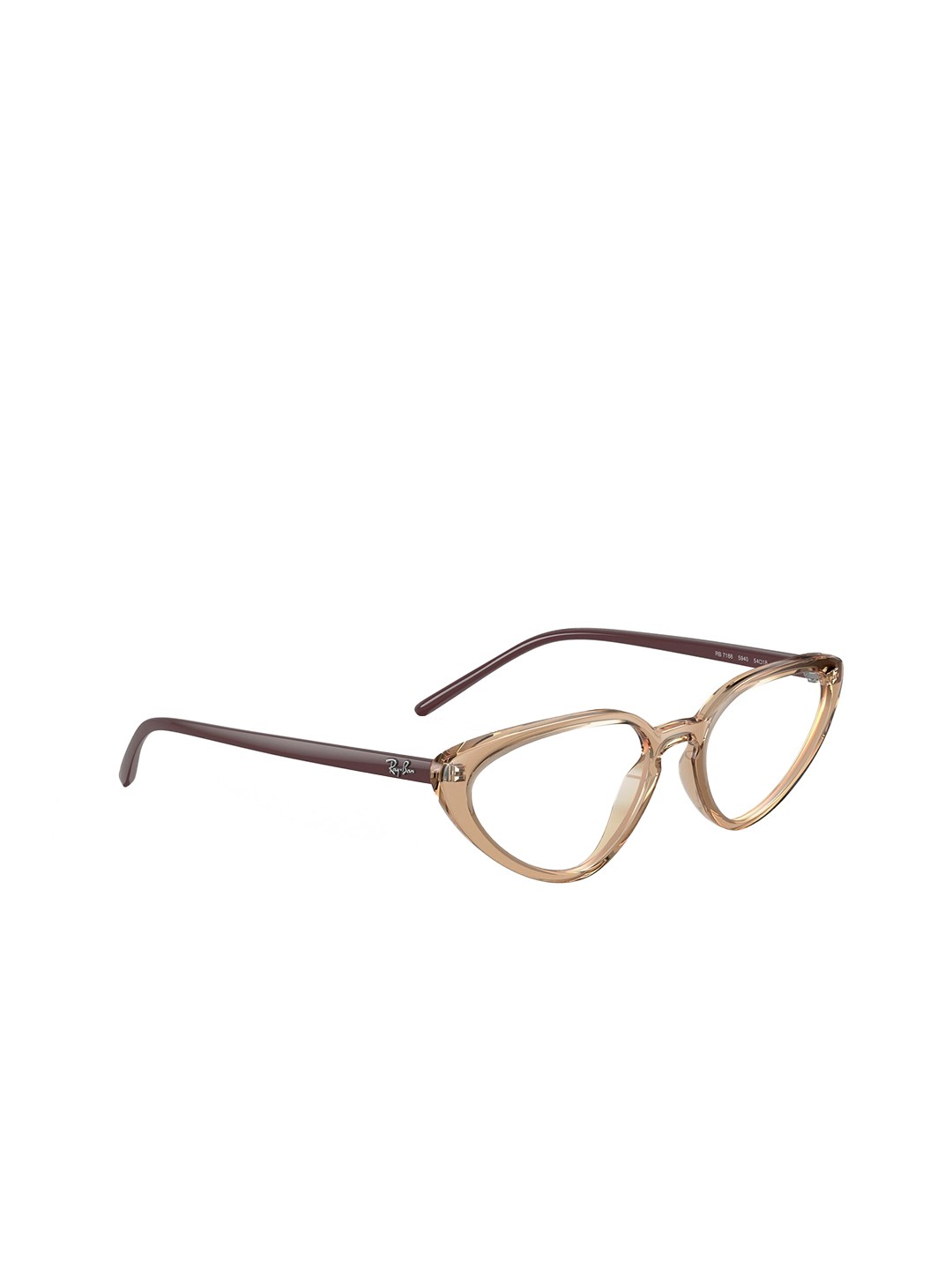 

Ray-Ban Women Cat Eye Light Brown Frames - 0 Rx7188594052, Transparent