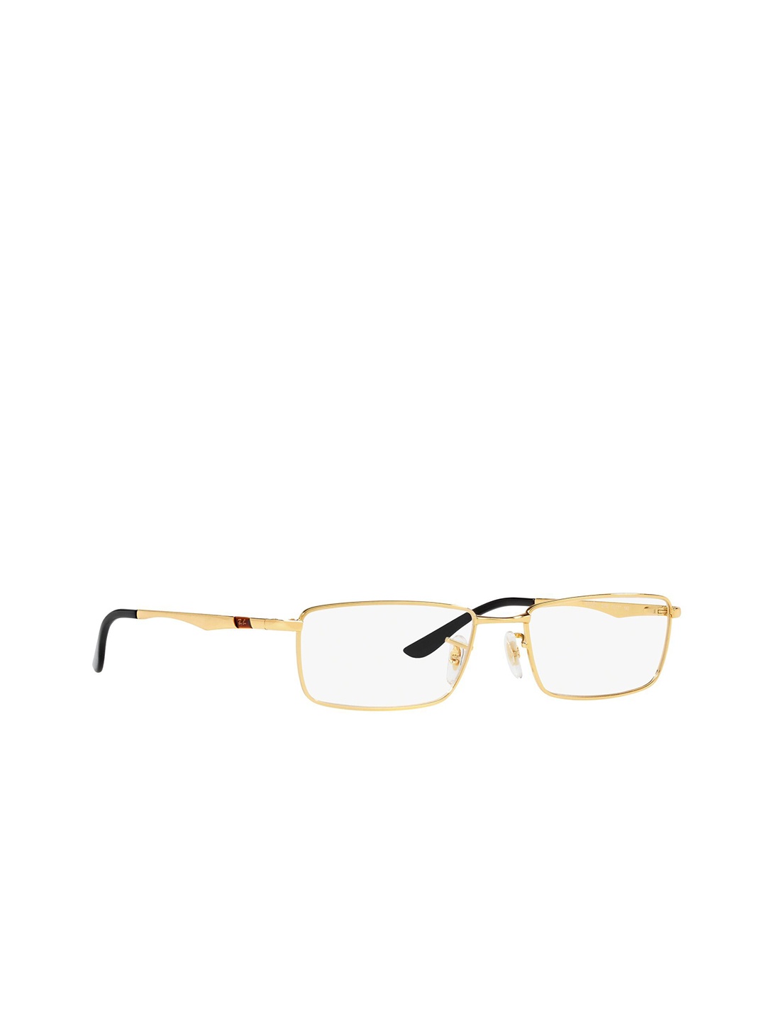 

Ray-Ban Unisex Full Rim Rectangle Frames, Gold