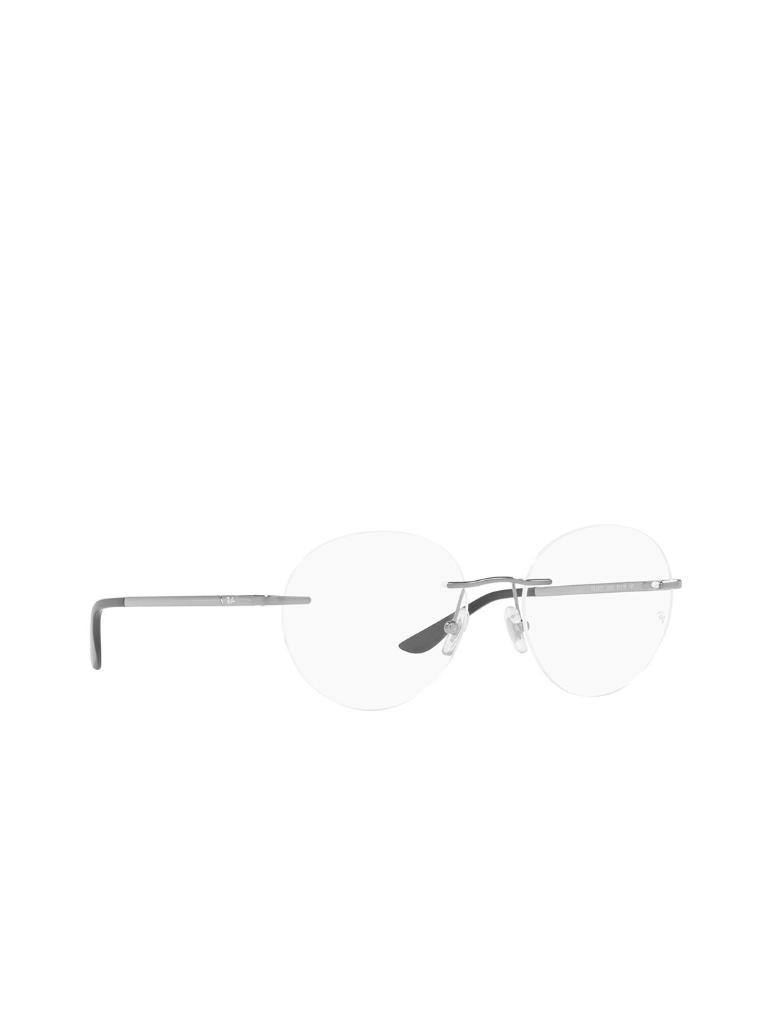 

Ray-Ban Unisex Rimless Round Frames, Grey