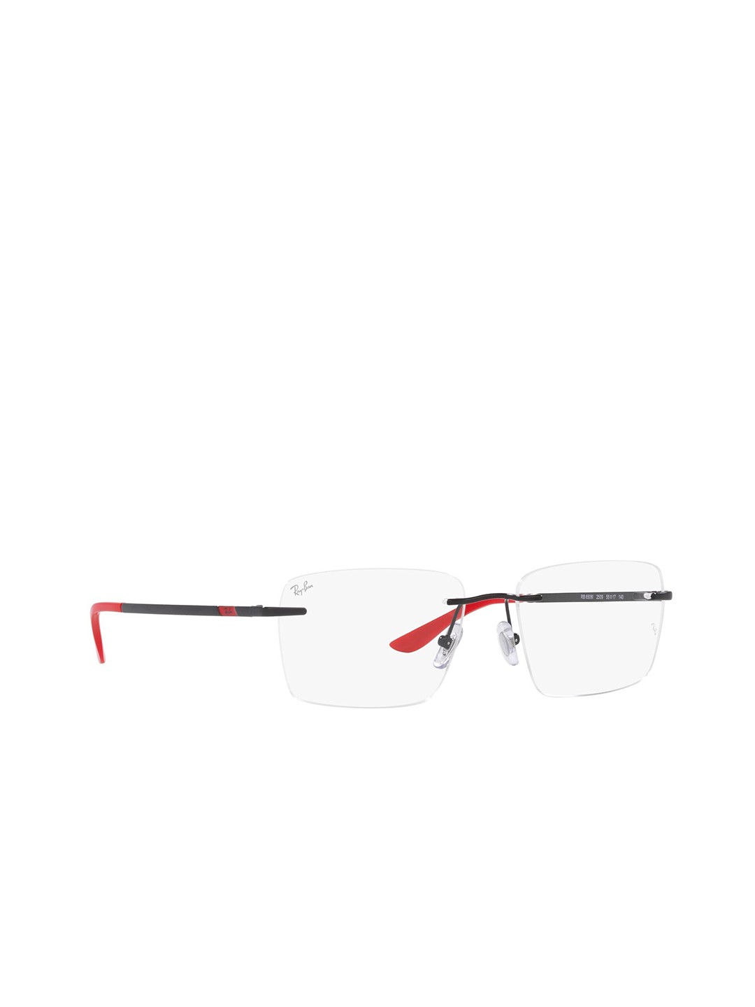 

Ray-Ban Kids Men Rectangle Black Frames - 0RX6506I250955, White