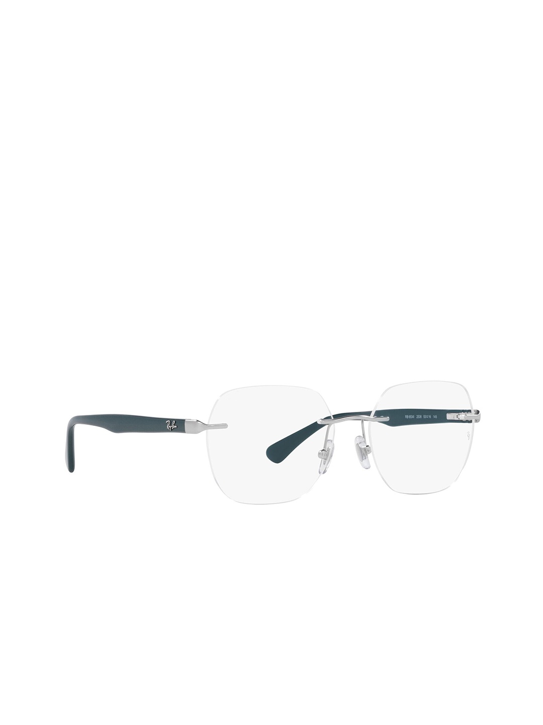 

Ray-Ban Unisex Irregular Silver Colour Frames - 0RX6504I253853, Green