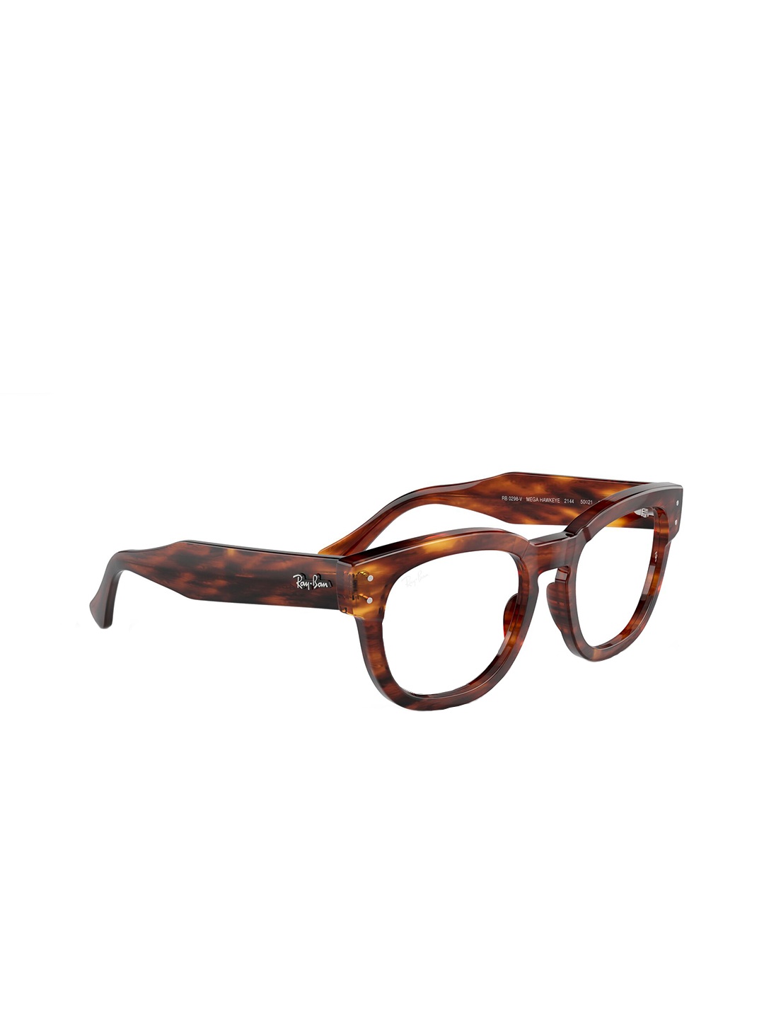 

RAY-BAN Unisex Square Havana Frames - 0RX0298V214450, Brown