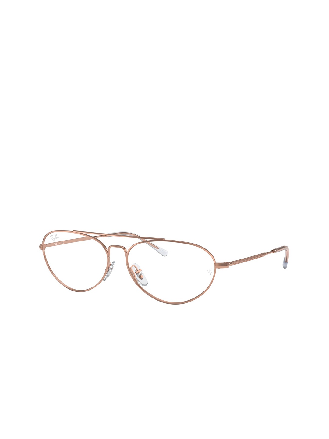 

Ray-Ban Unisex Full Rim Oval Frames, Rose gold
