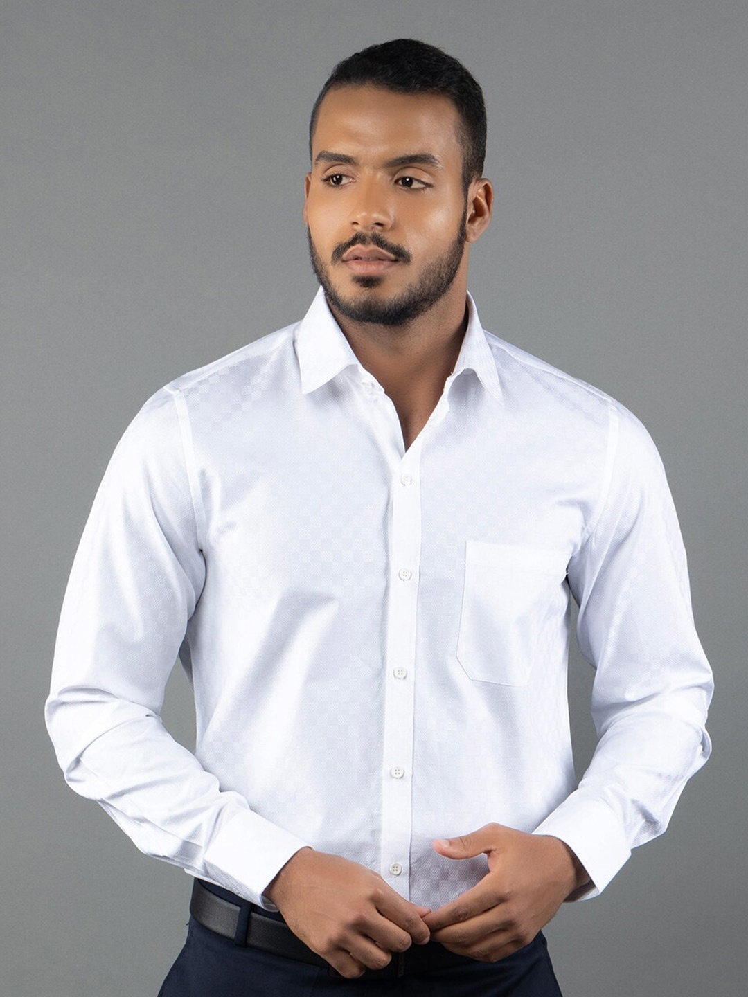 

LOUIS STITCH Comfort Pure Cotton Formal Shirt, White