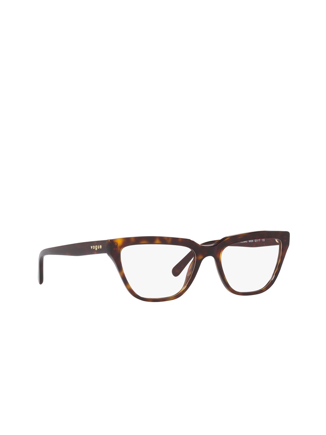 

vogue Women Printed Full Rim Rectangle Frame, Brown