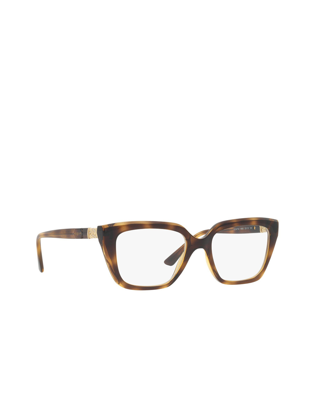 

VOGUE EYEWEAR Women Rectangle Havana Frames - 0VO5477BW65650, Brown